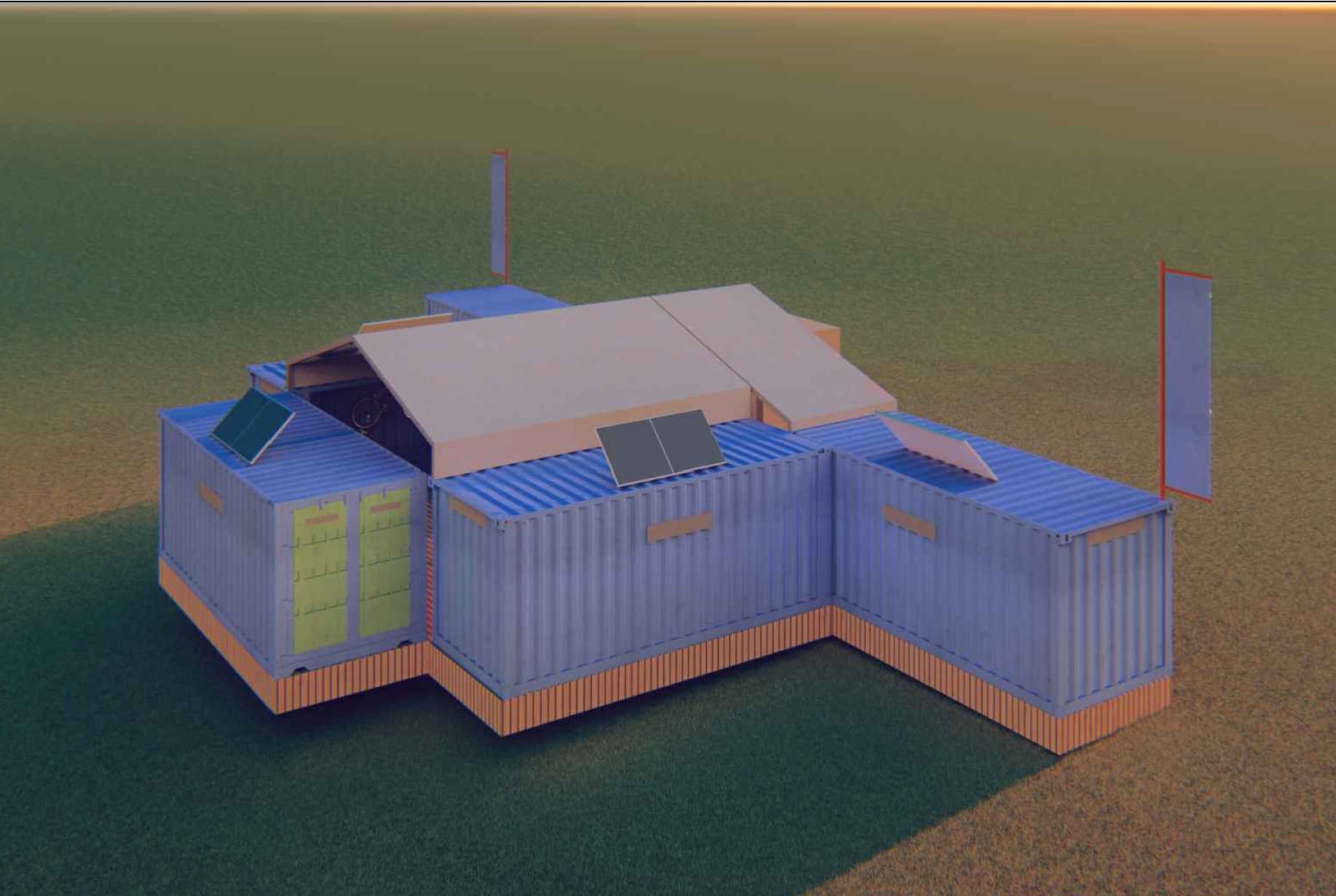 Render exterior del futuro Museo del Ciclismo de Asturias.